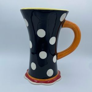 Nicole Engblom Mug With Polka Dots Rare/Funky Shape